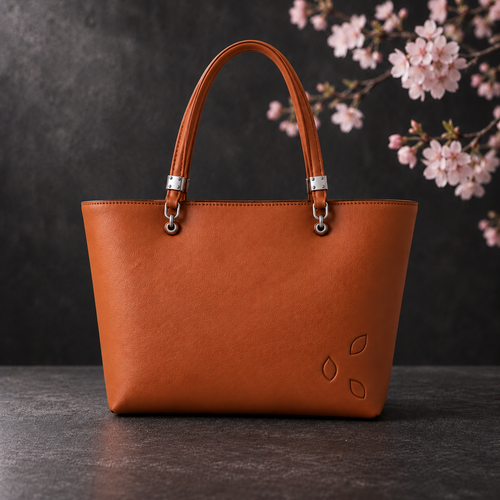 Sac HOKAMI KIYARI similicuir motifs Sakura 🌸🖤